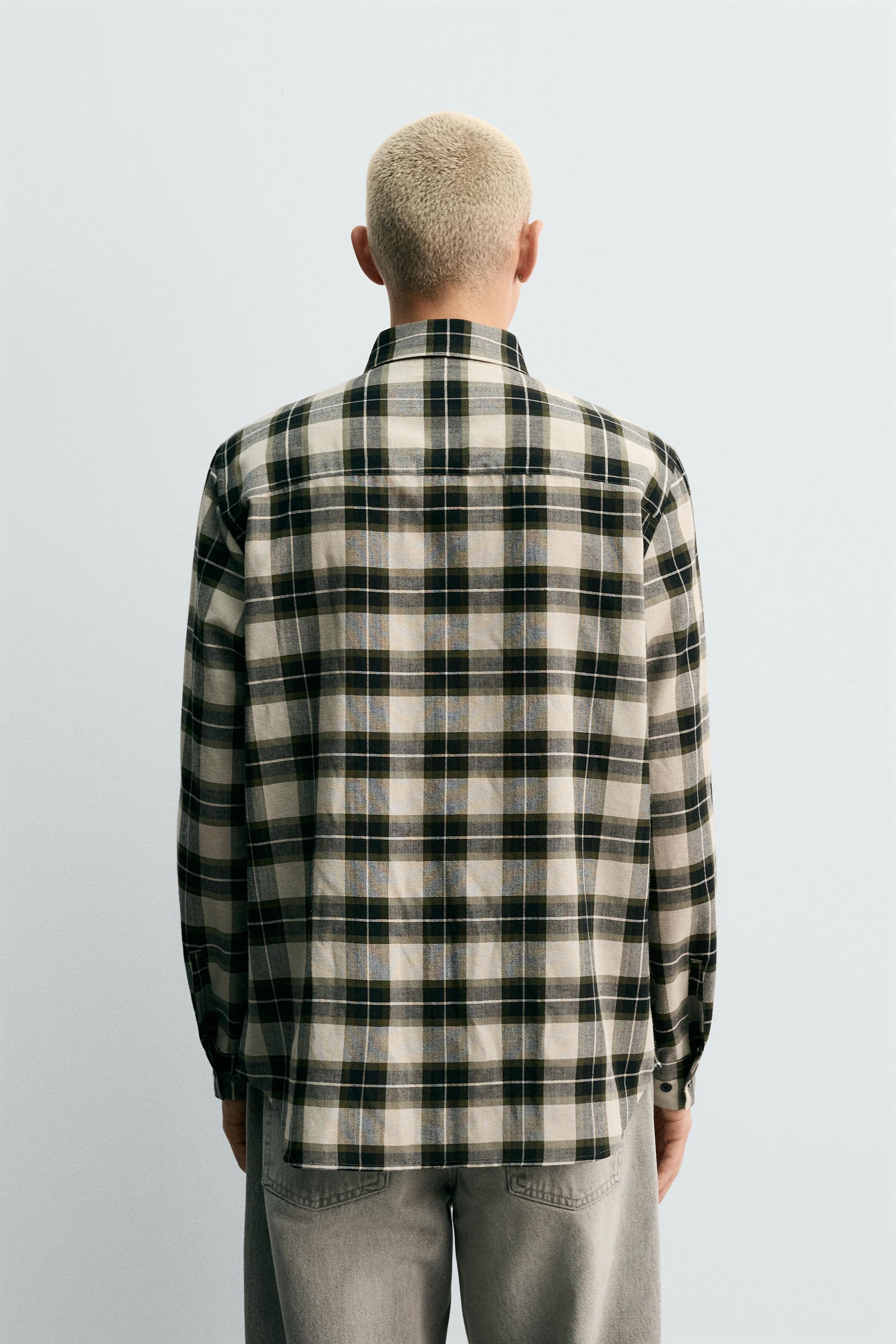 PLAID WOOL BLEND SHIRT